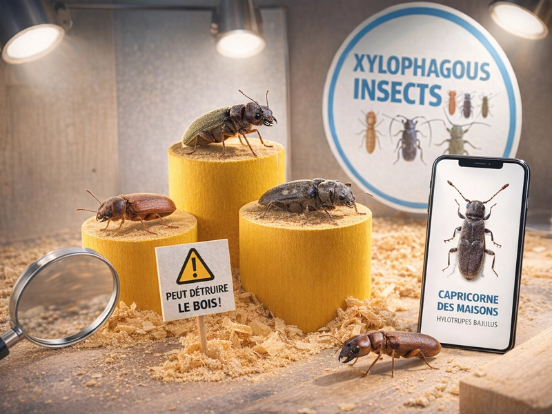 insectes xylophages dans le bois